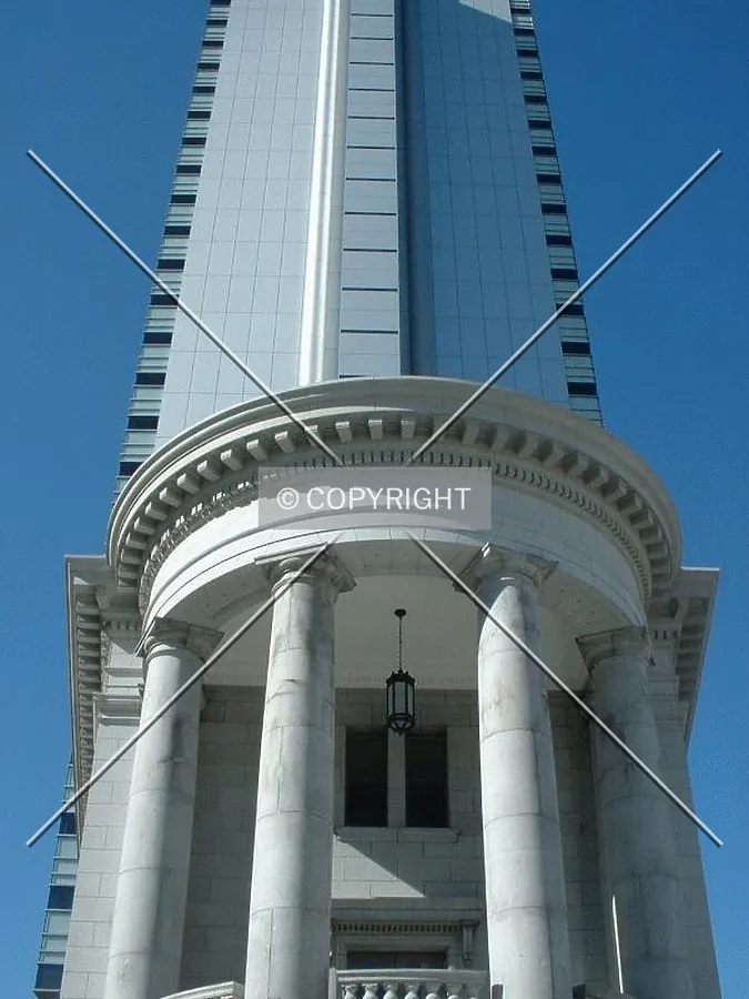 Ornamental front piece with tower