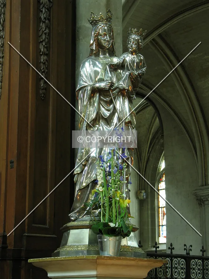 Our Lady, located right front of the main altar