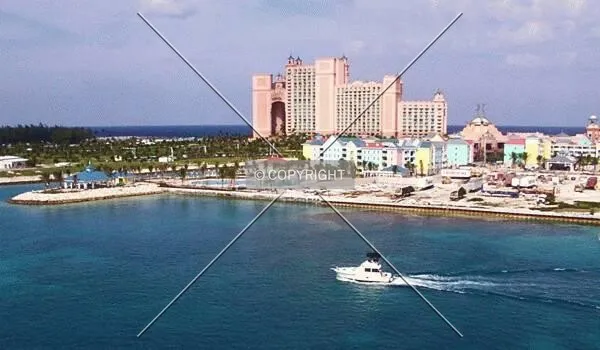View from bridge - middle section of island