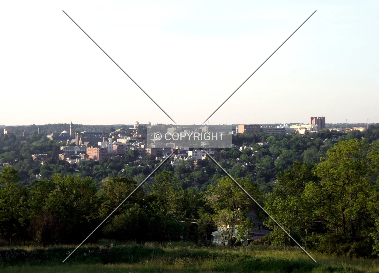 Cornell University campus from the southwest