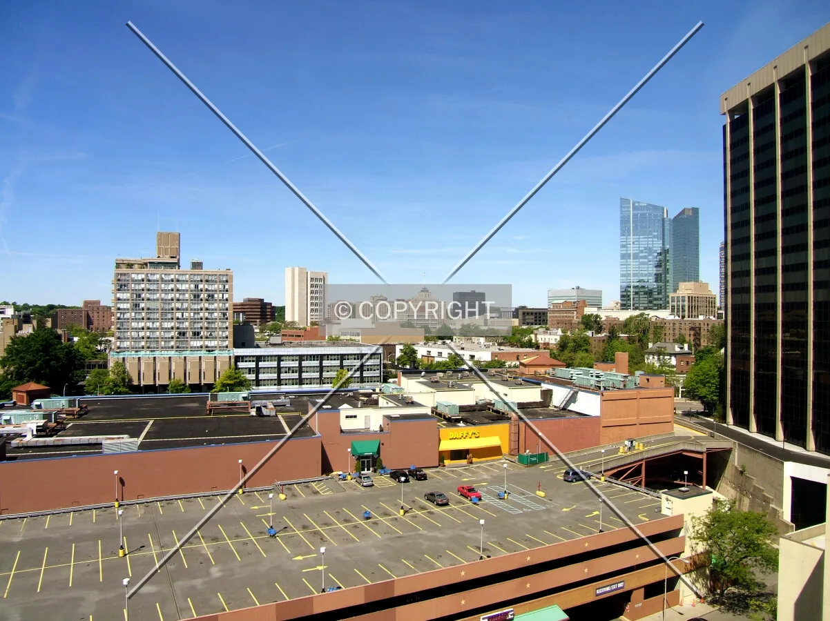 Downtown from the southeast