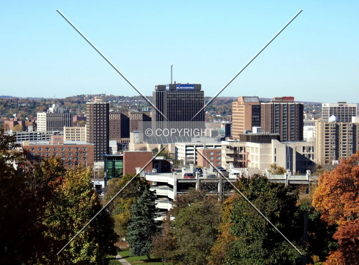 Downtown from the southwest