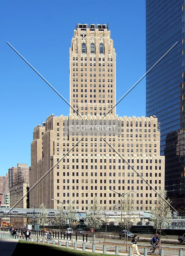 View from the southwest across West Street