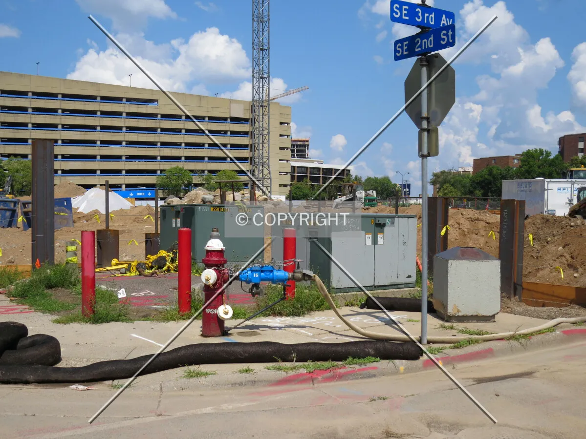 View to the north from 2nd Street & 3rd Avenue SE