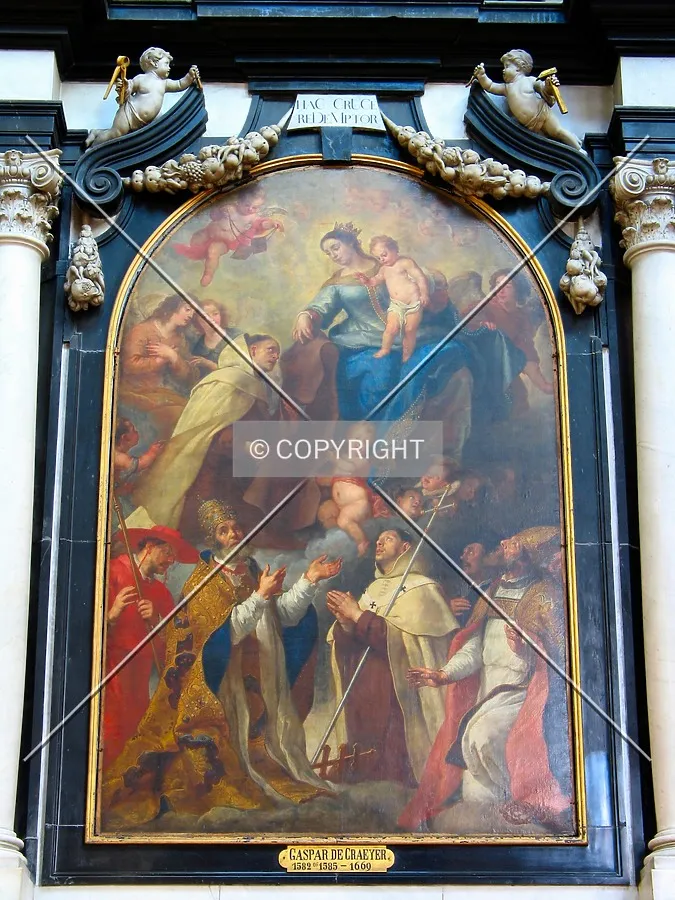 Painting by Gaspar De Craeyer, in the southern part of the transept