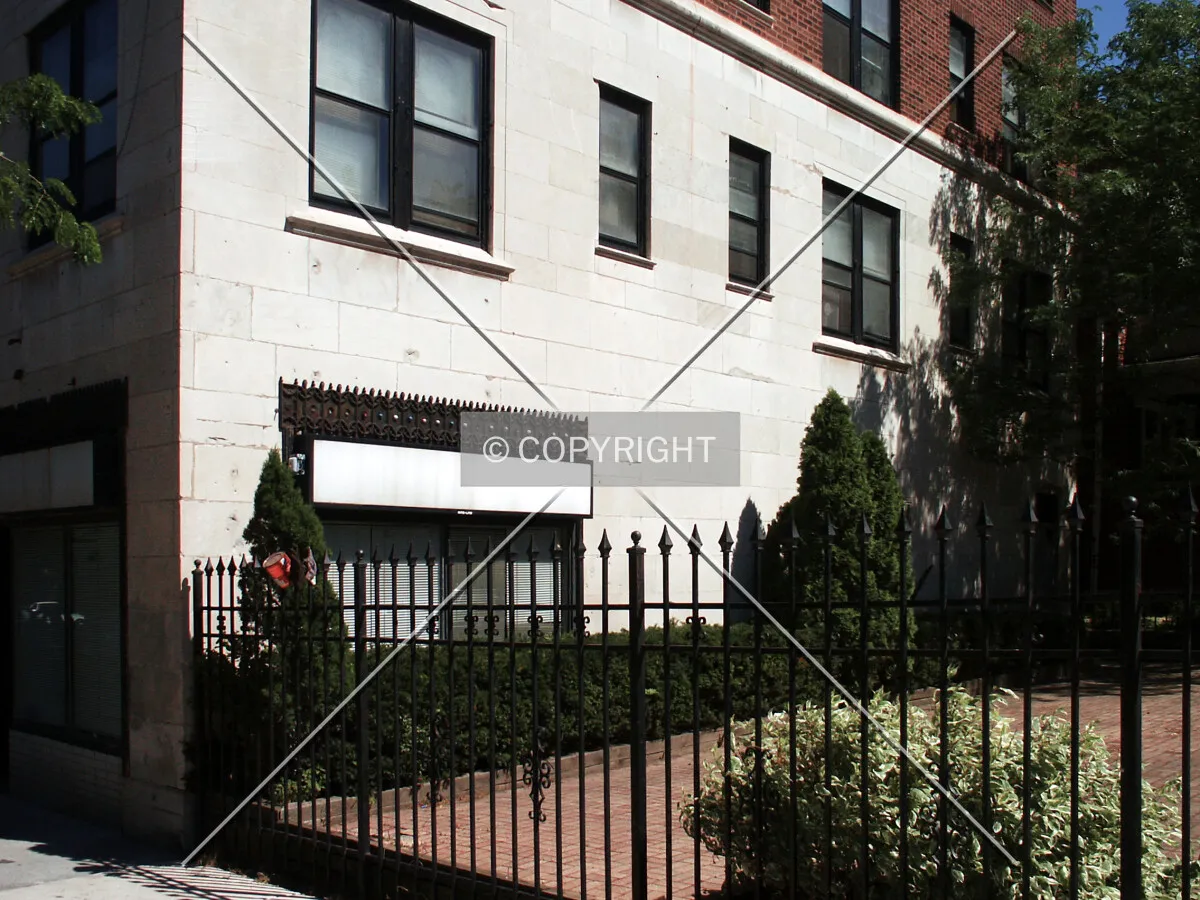 Patio at the west end of the building