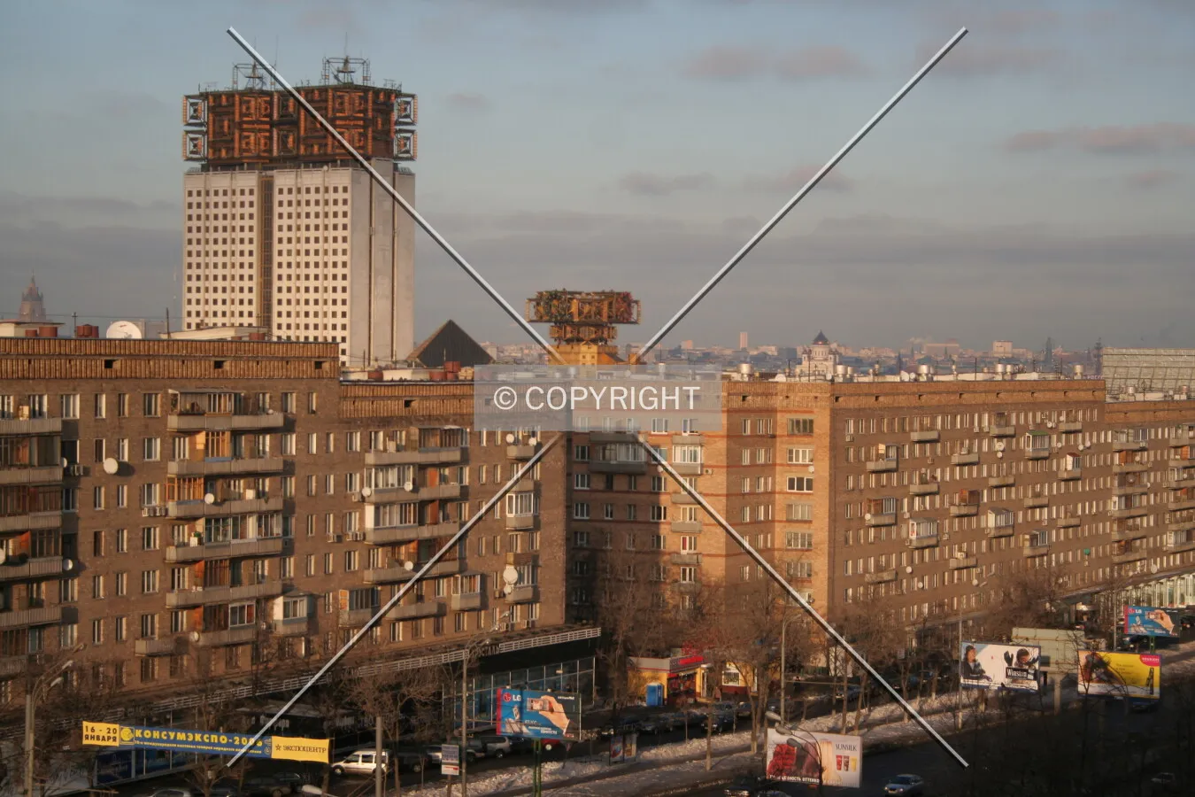 View towards the center from Leninsky Prospekt