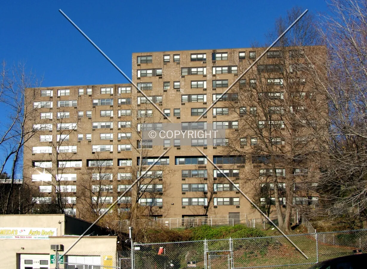 View from the southeast on Orchard Street