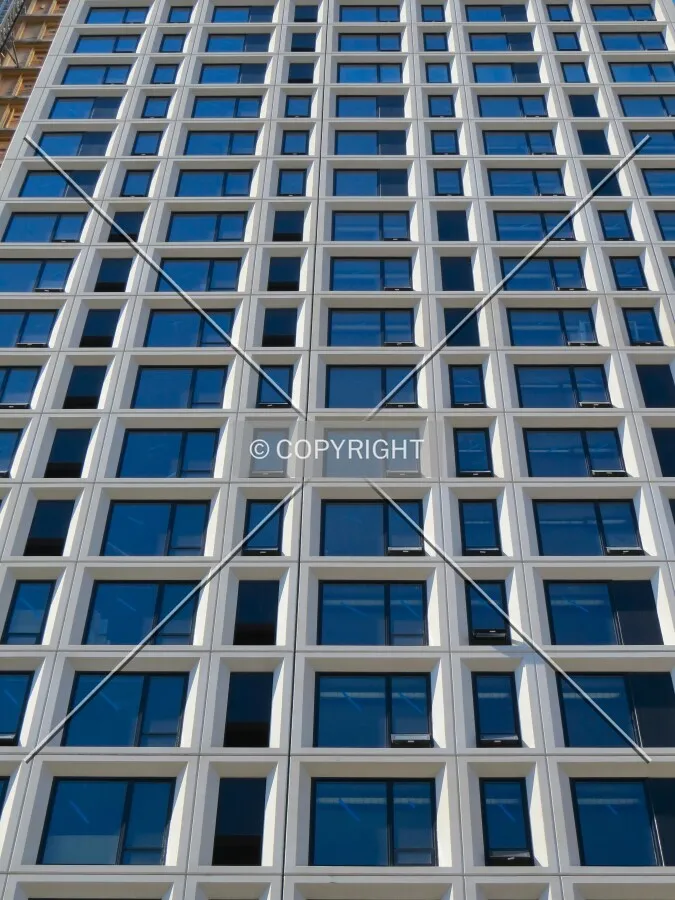 Fenestration on north facade