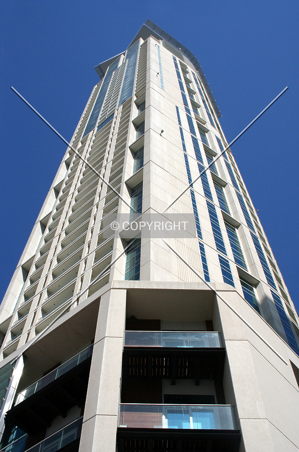 Looking up from the base