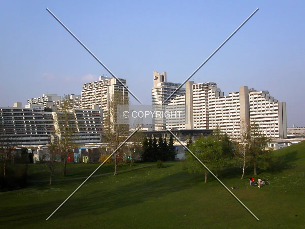 The complex as seen from the southwest