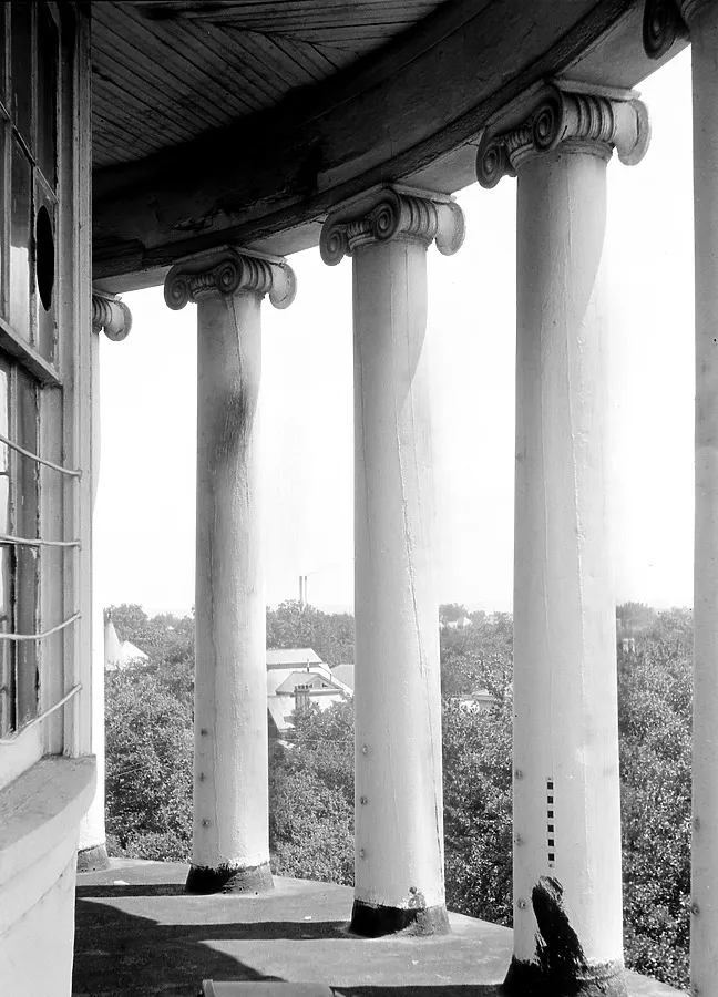Vintage view of the dome columns