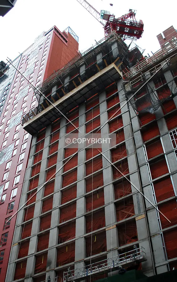Viewed from West 40th Street