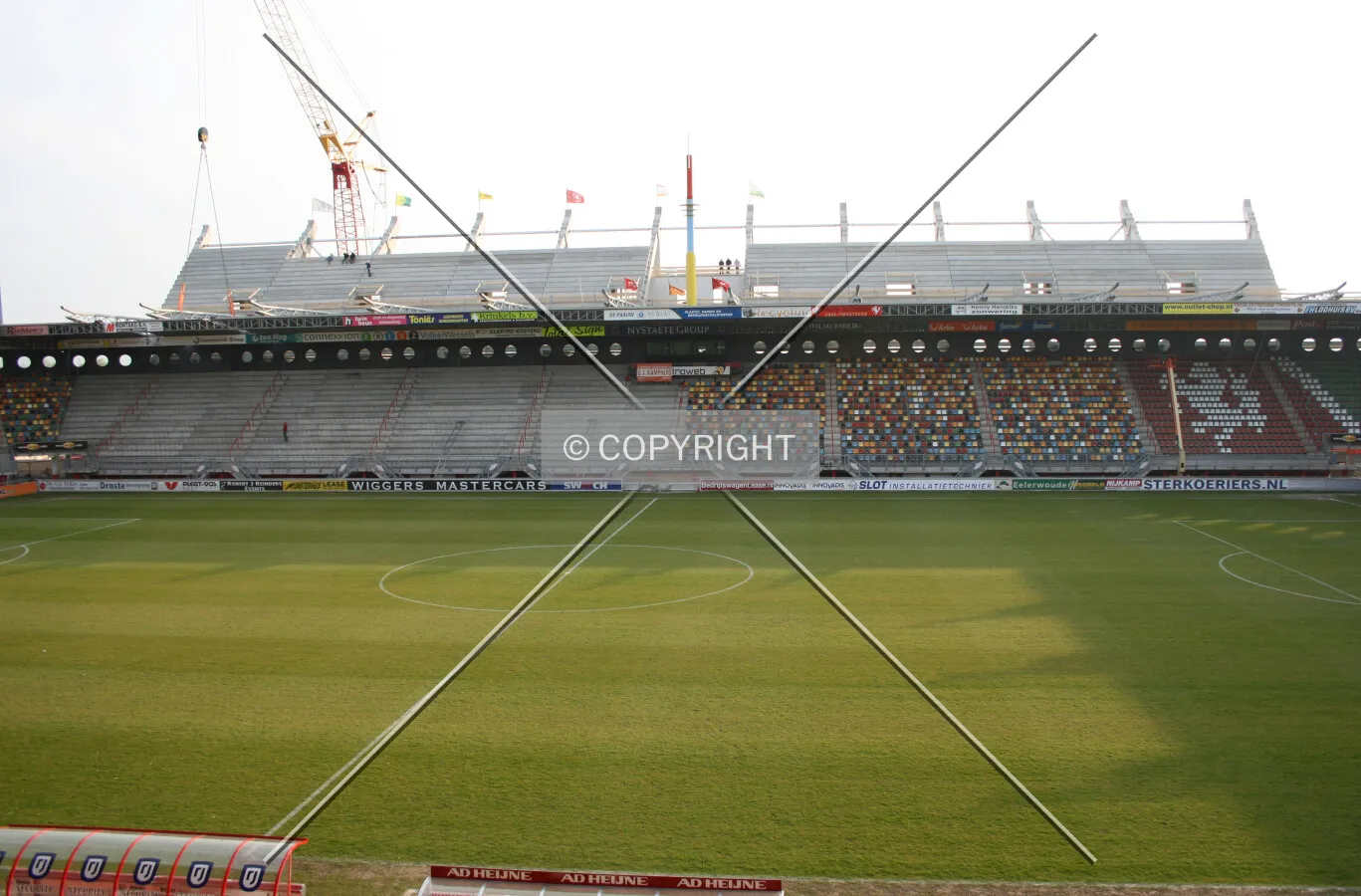 As seen from inside the stadium