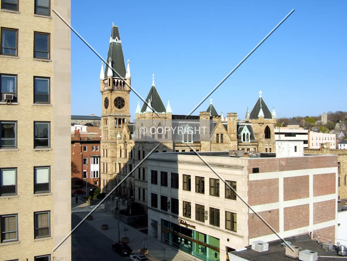 View from the southwest along Washington Avenue