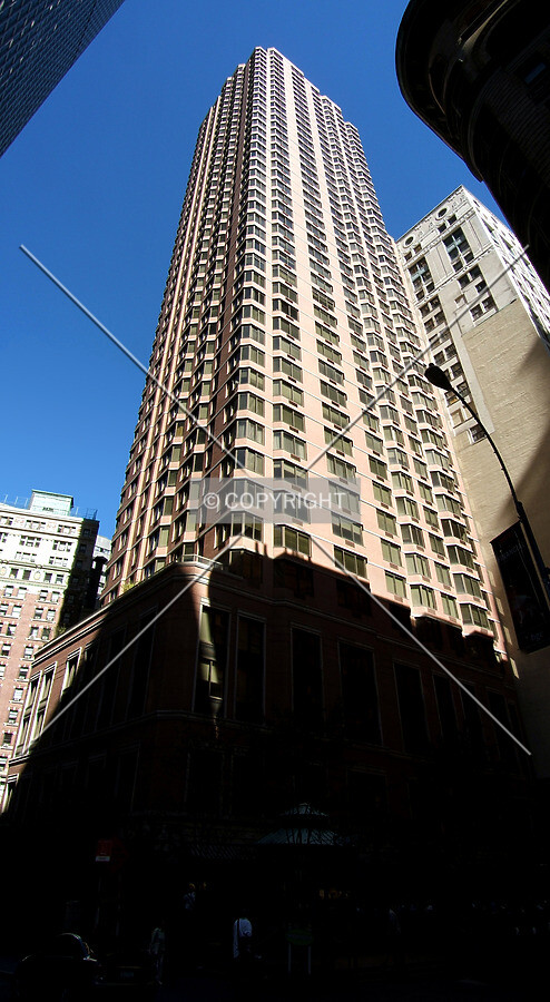 View from the southwest at Liberty and Cedar Streets
