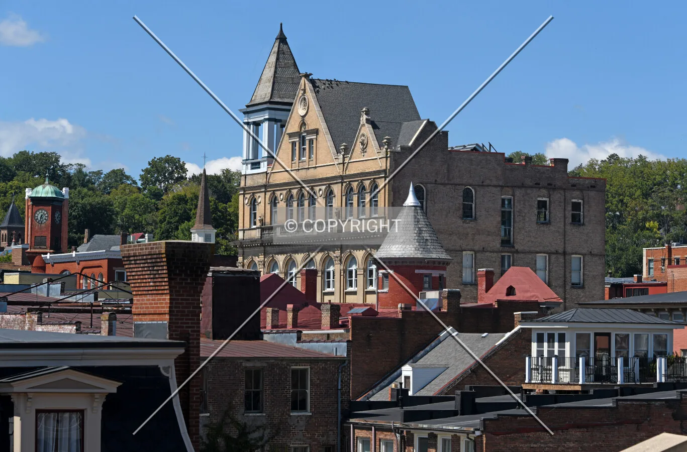 View from the southeast