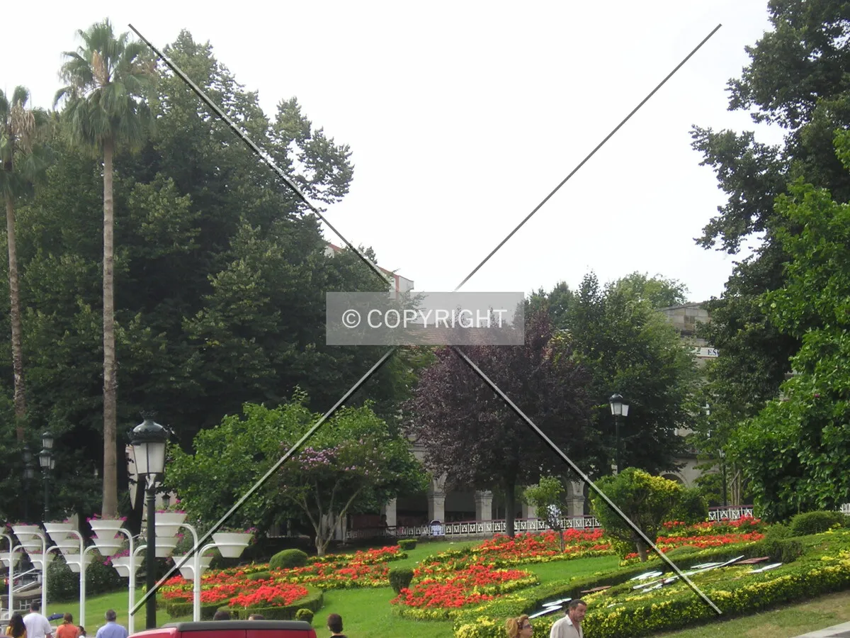 Park area at the town centre