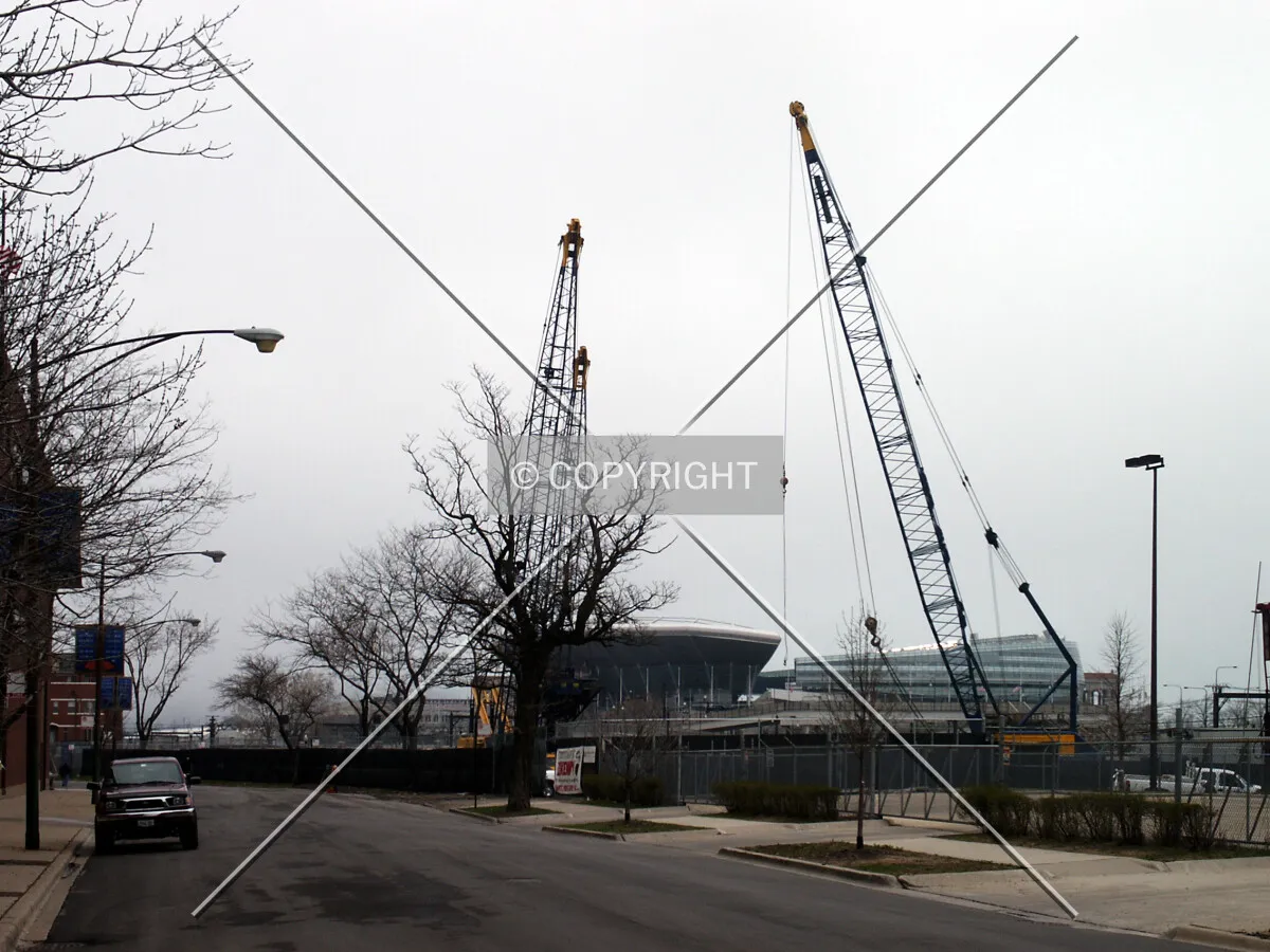 Looking north on Calumet Avenue