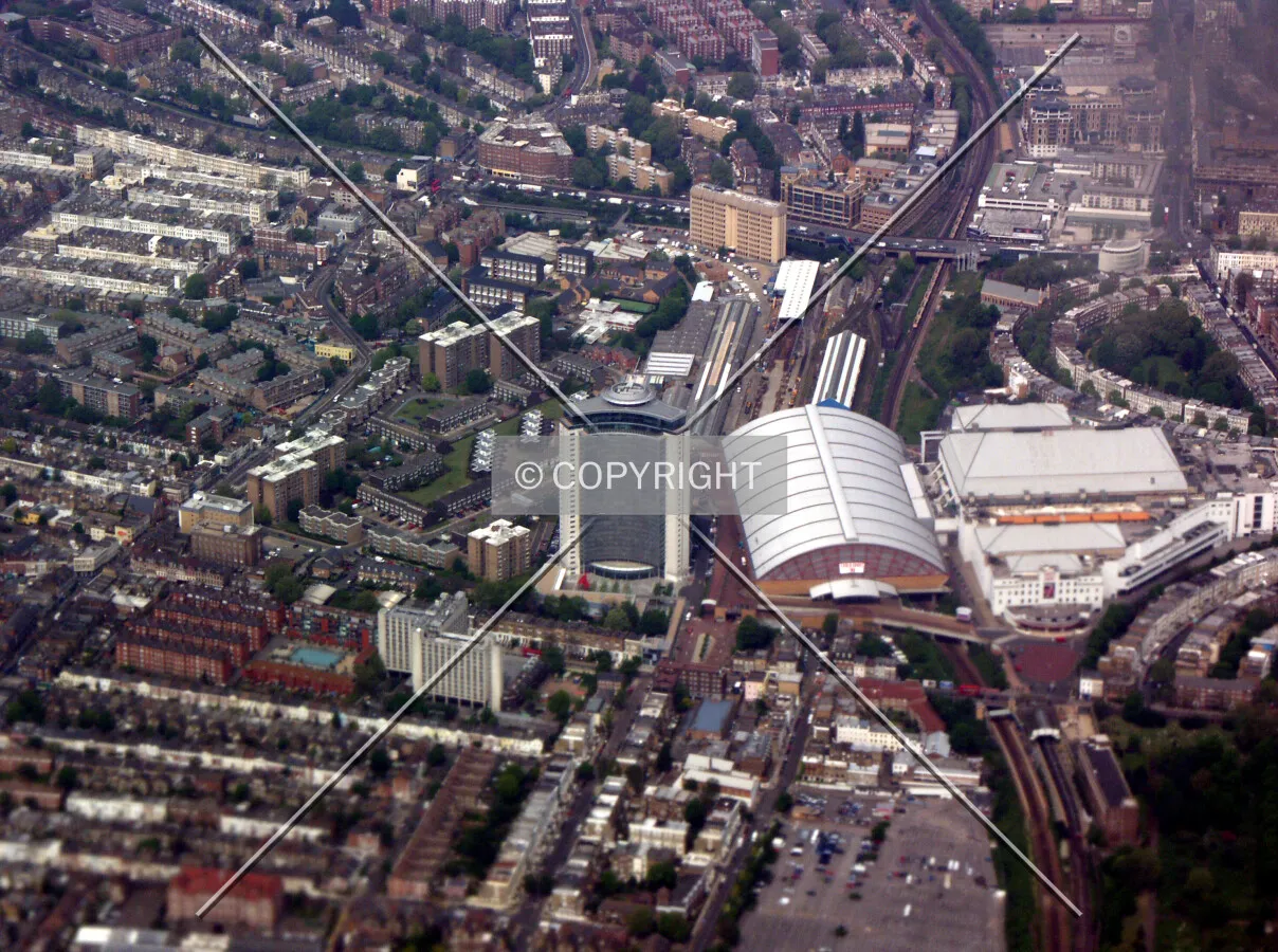 View from the air, at centre
