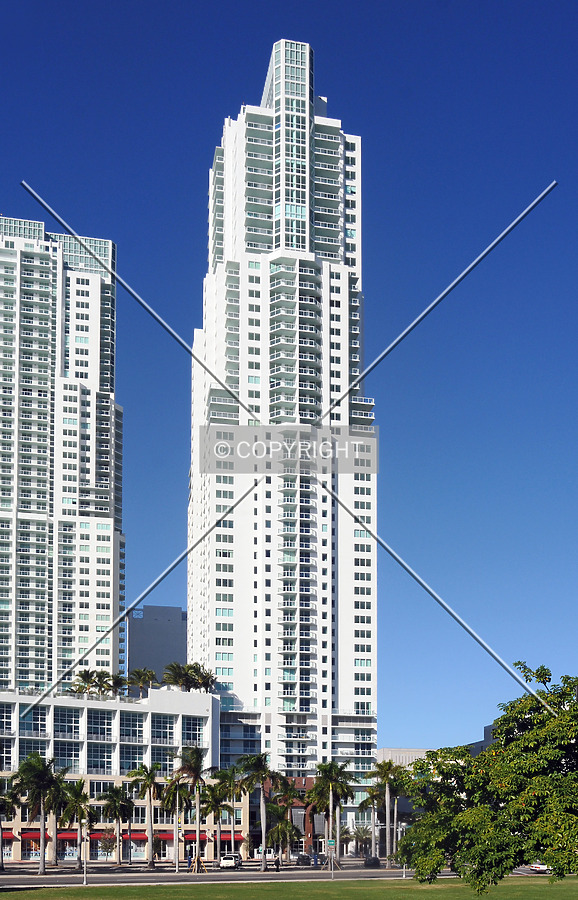 View from the east across Biscayne Boulevard
