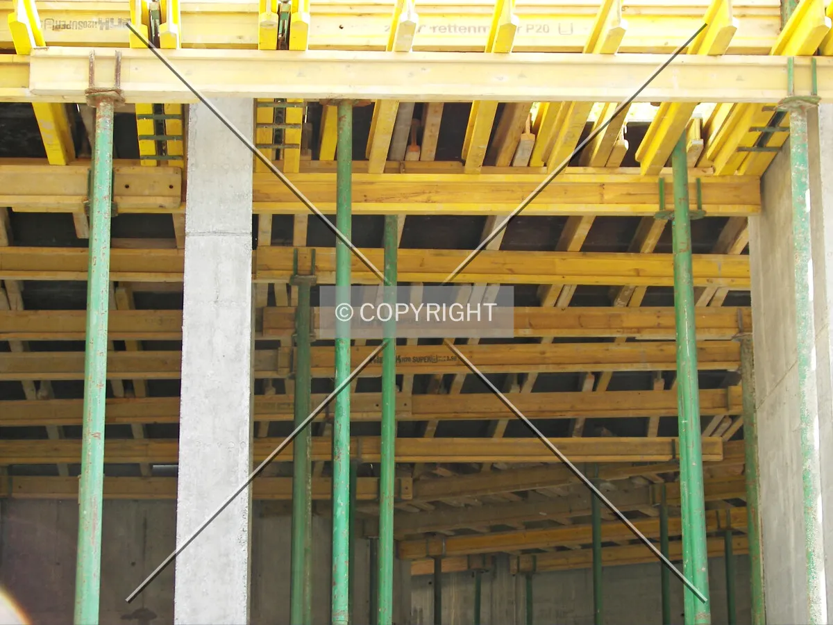 Inside view of construction site