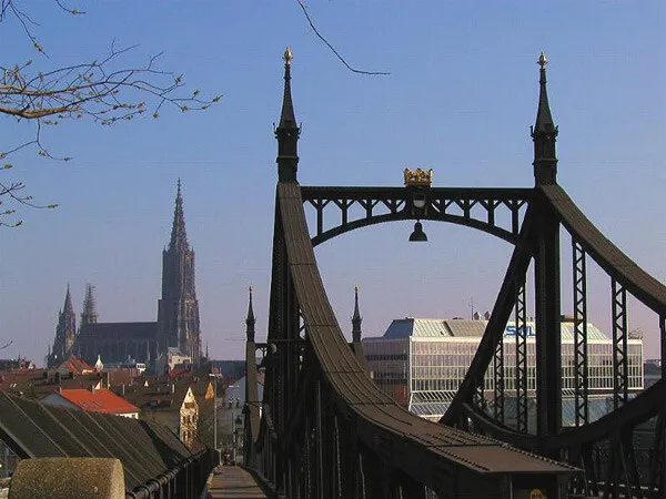 View from an old railway bridge