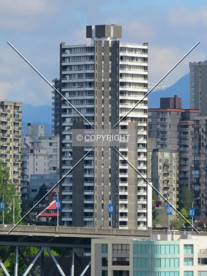 View to north across False Creek from the Granville Street Bridge