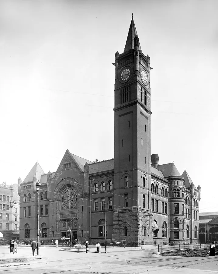 Vintage view from the northwest