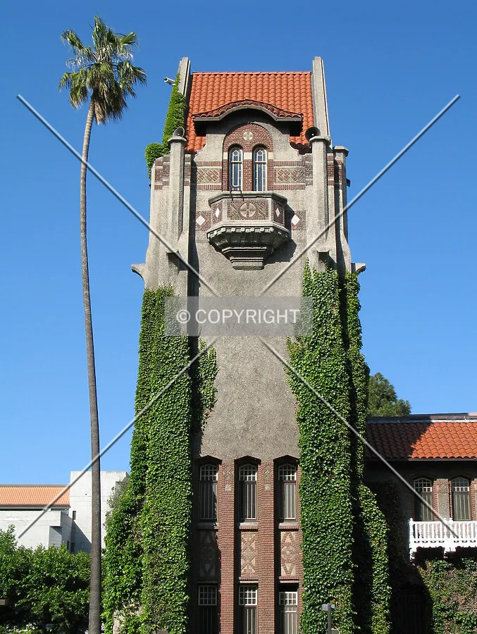 West side of the tower seen from the Tower Lawn
