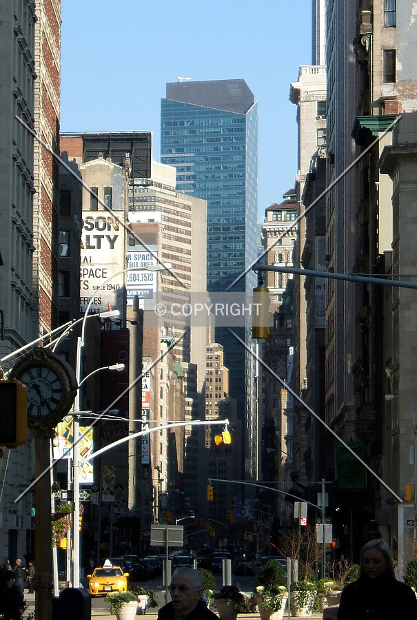 View from the south along Broadway