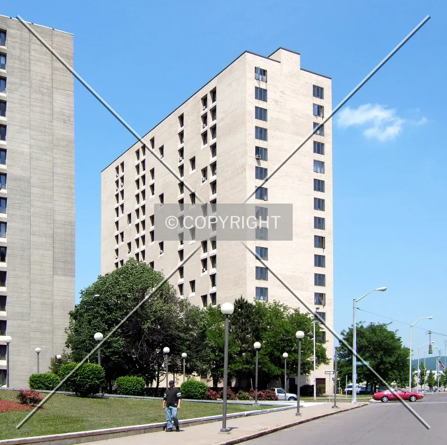 View from the southwest on Henry Street