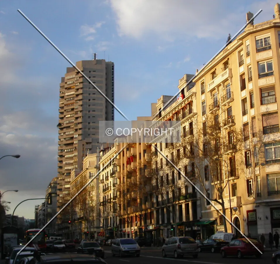 Breaking the skyline of the street