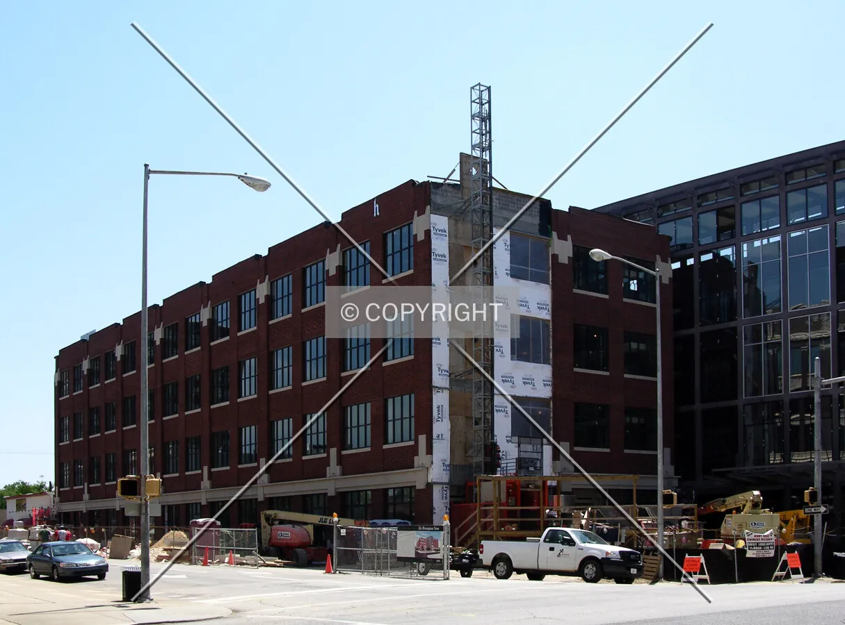 Looking southeast from 4th Avenue North