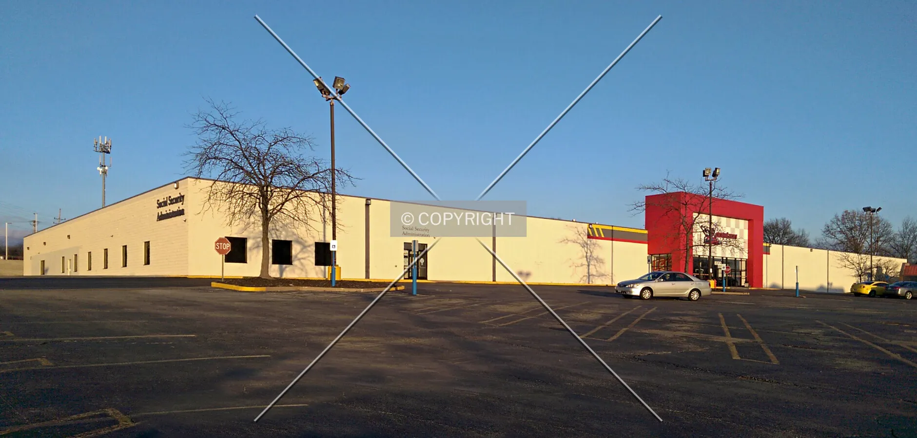 View from the northwest; January 27, 2015