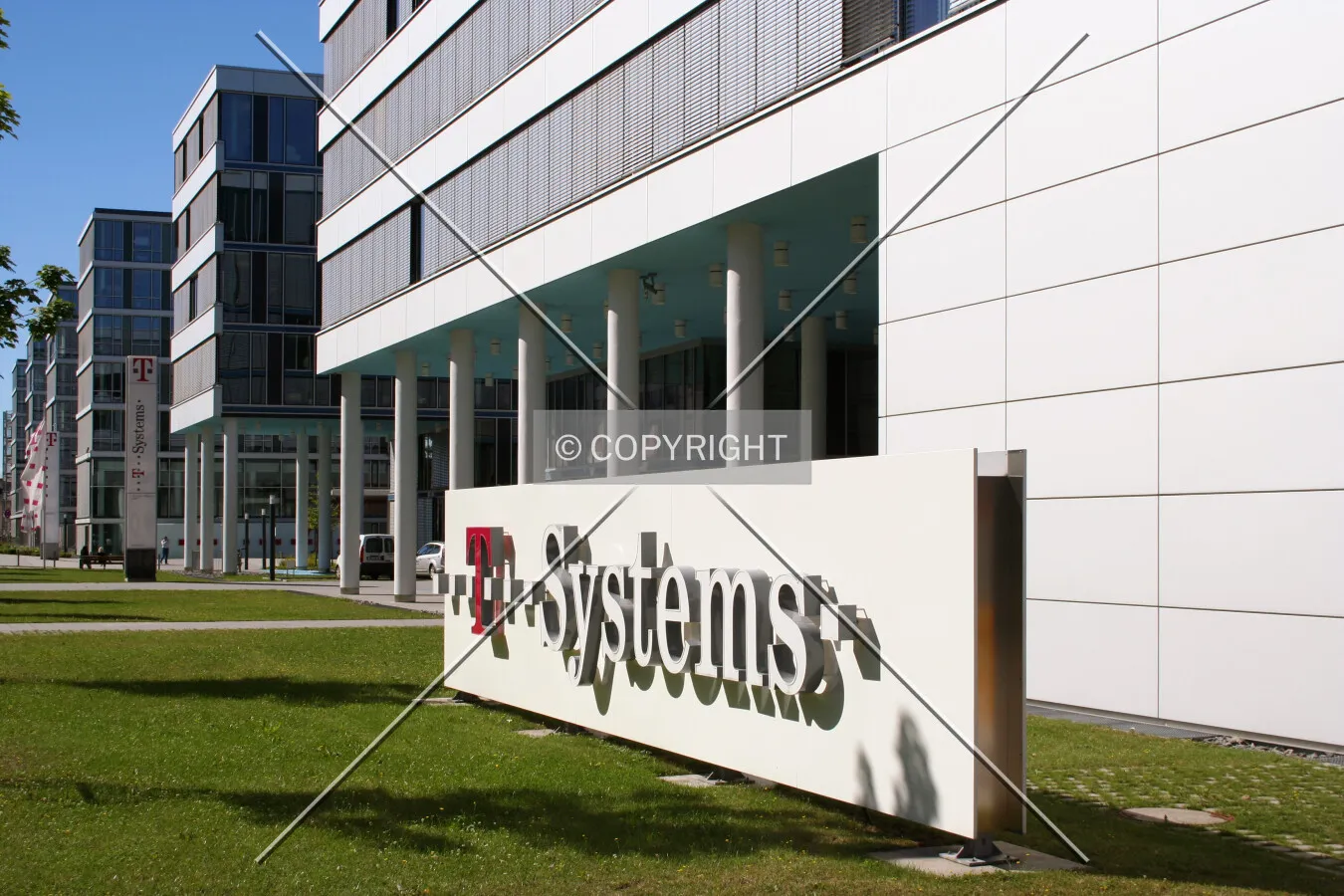 Building sign on Deutsche-Telekom-Allee