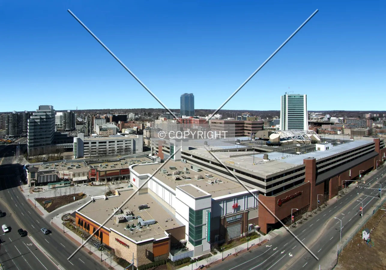 Downtown from the southeast