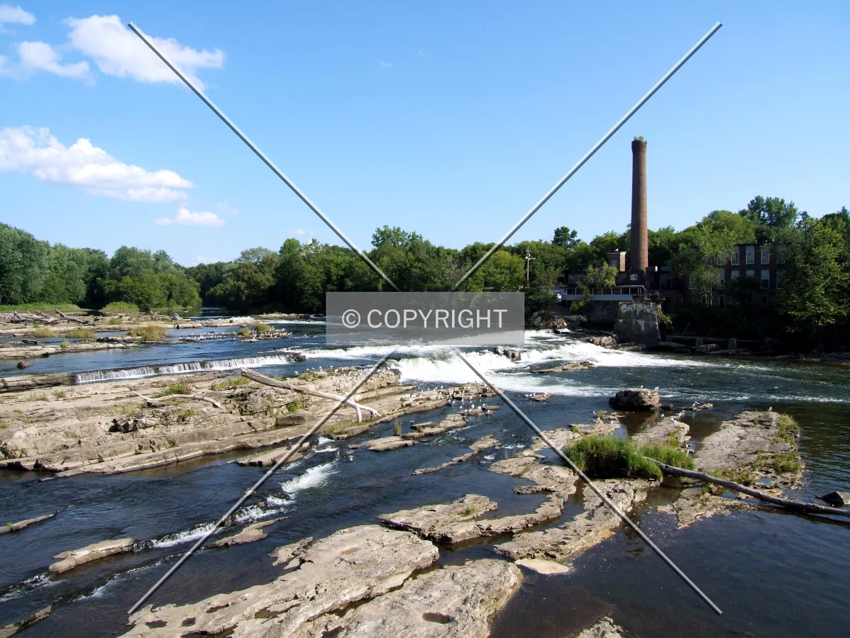 Winooski Falls from the northwest