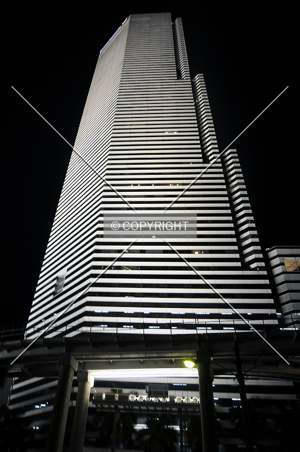 Looking up from the west