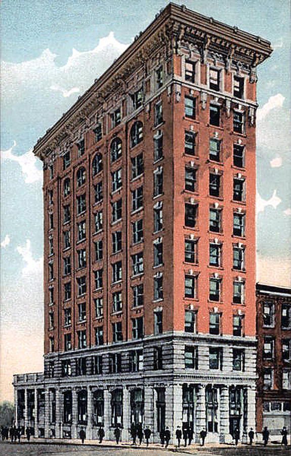 Vintage view from the northwest showing original construction