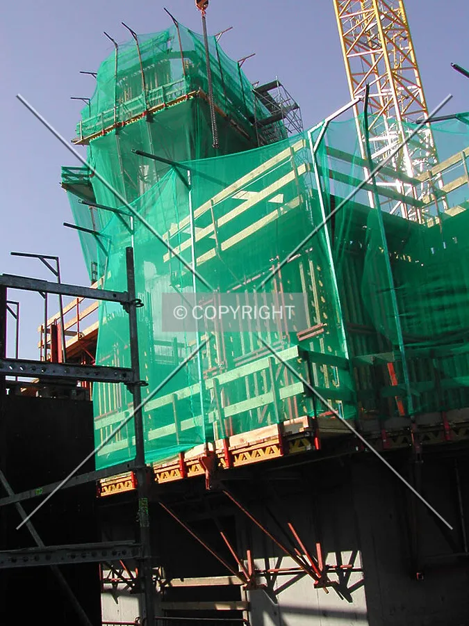 Some concrete elements rising