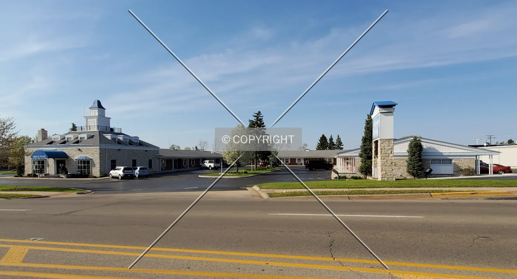Southeast view; May 9, 2020