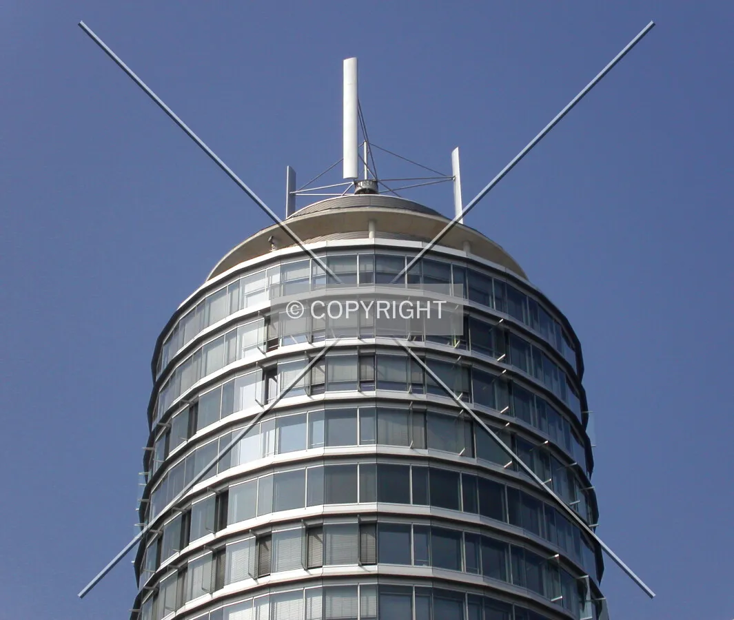 Top floors of the building
