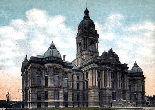 Vintage view from the southeast
