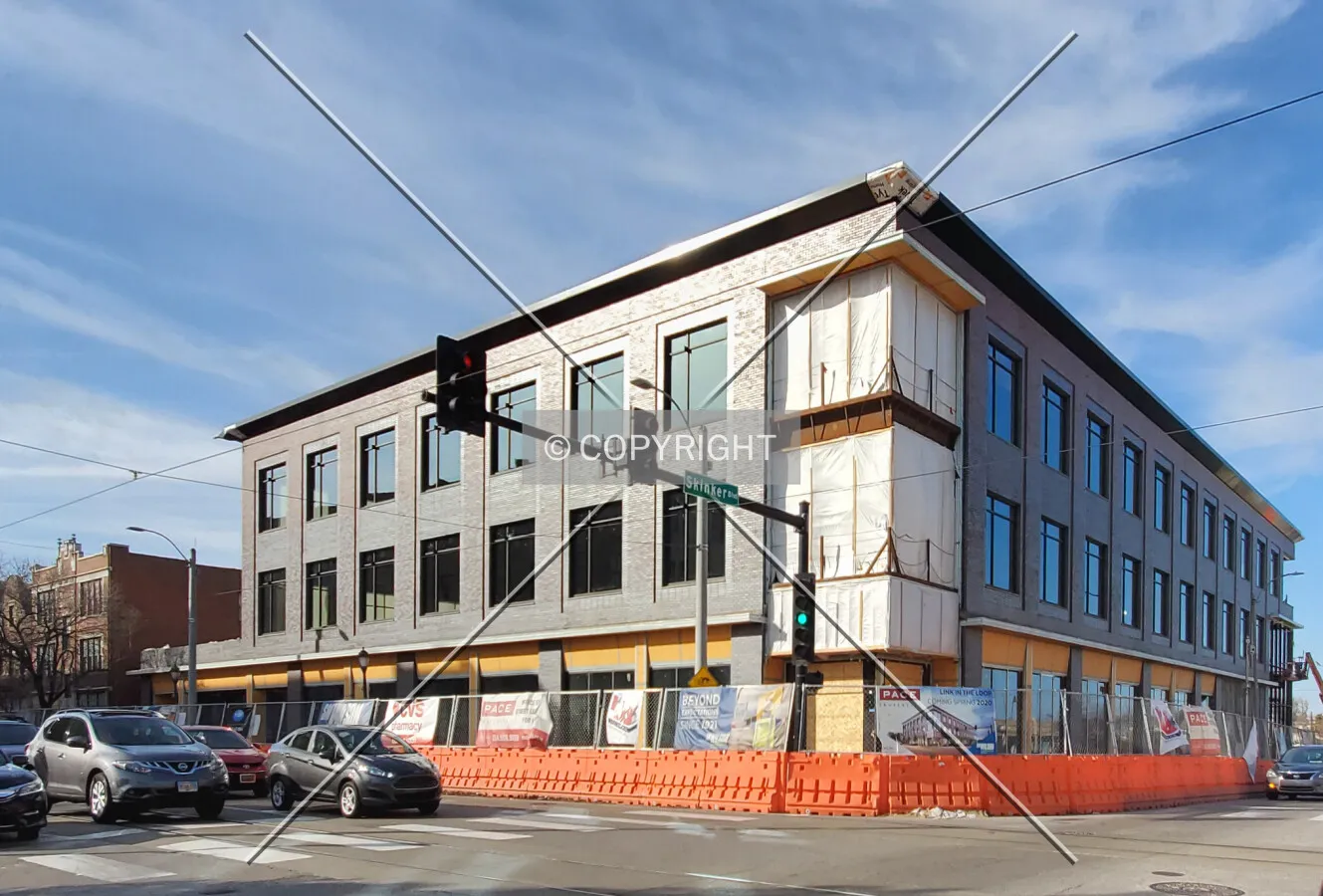 Southeast view during construction; February 22, 2020