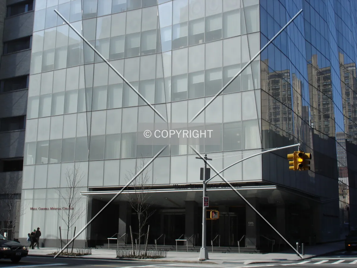 Entrance area at the base