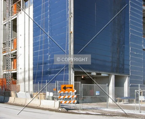 Base of the southeast corner