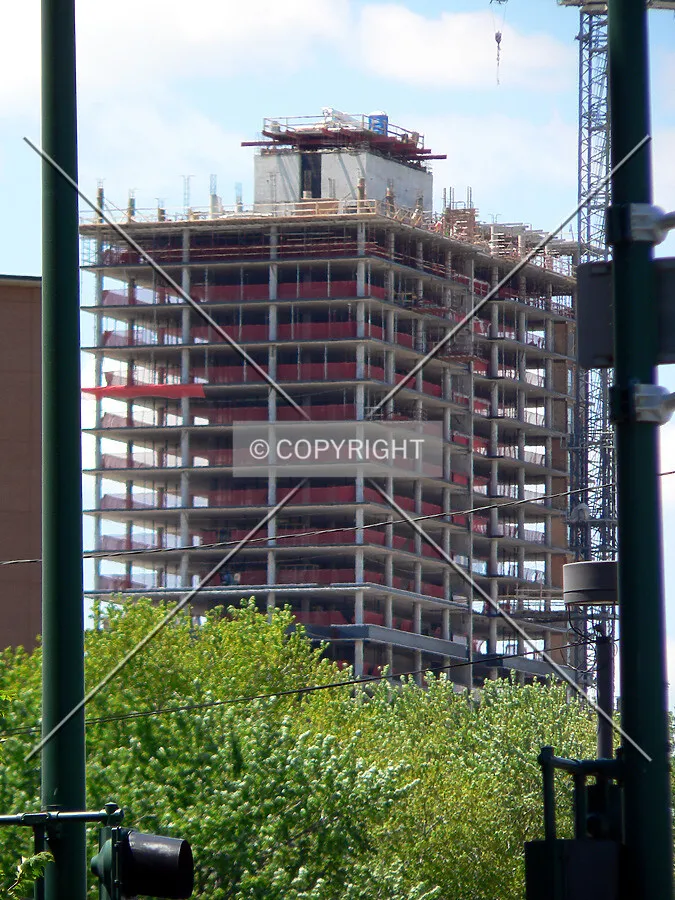 View to the southwest from North Avenue