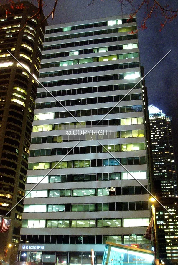 From the west at night