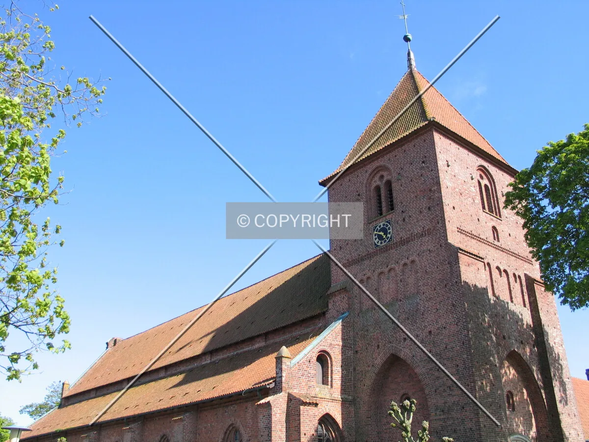 View of the tower and nave from the northwest